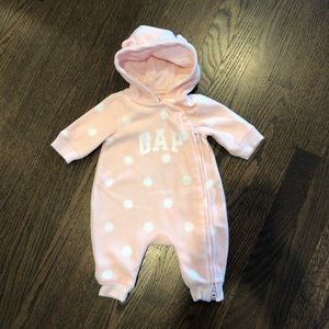 Baby GAP hooded fleece onesie